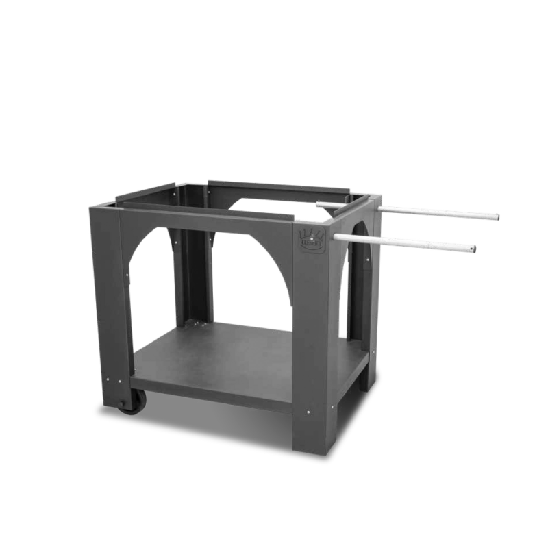 Clementi Pizza Oven Stand Anthracite Steel Wheels Original Gold Crosti