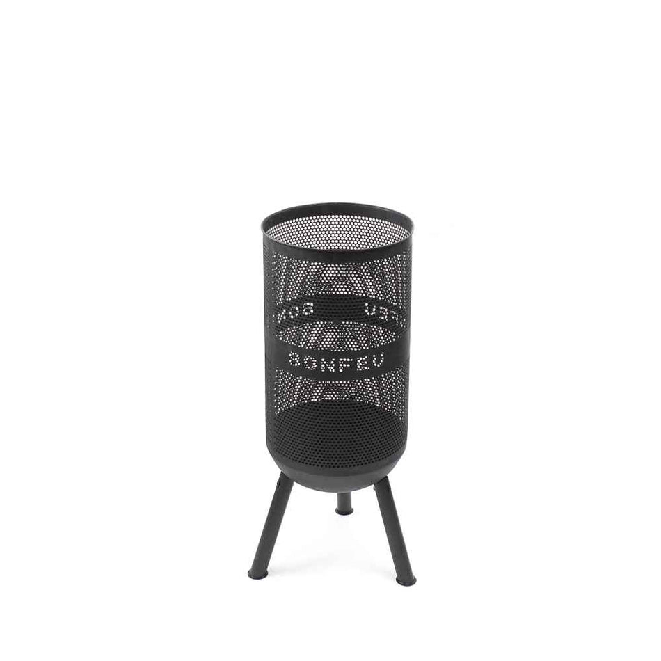 BonFeu BonVes Fire Basket and Grill Corten Black Steel 2 Sizes