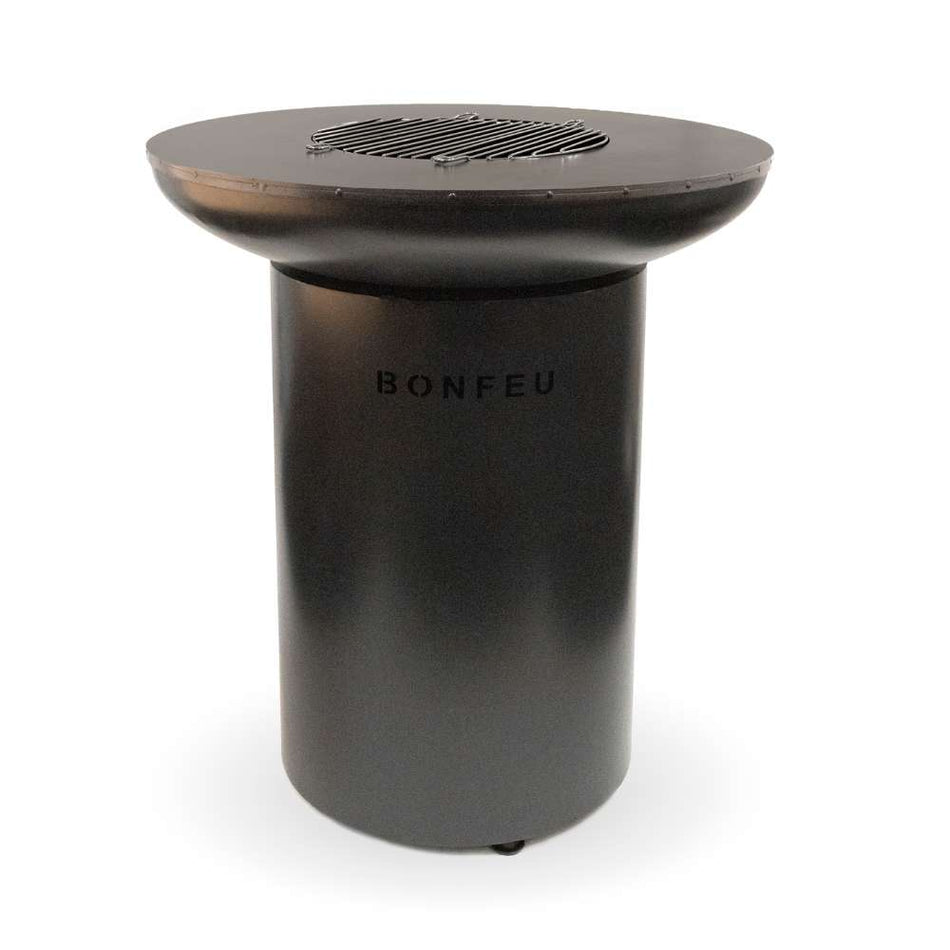 BonFeu BonBiza Plancha Grill Fire Bowl 80cm Wood Fired Corten Black