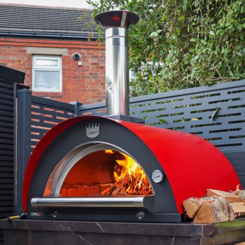 Clementi 100x80 Wood Fired Pizza Oven 5 Pizza 230kg Italian Made 400°C