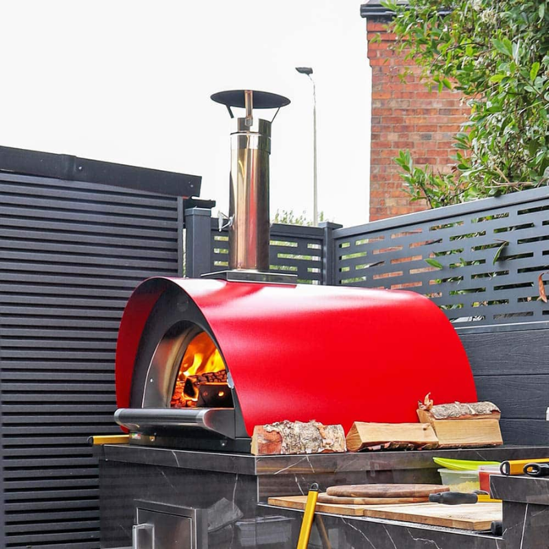 Clementi 60x60 Wood Fired Pizza Oven 2 Pizza Italian Made 95kg 400°C