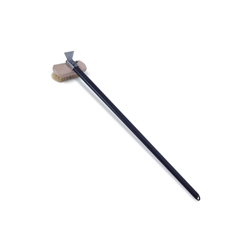 Igneus Pro Pizza Oven Brush Rotatable Head and Scraper 90cm