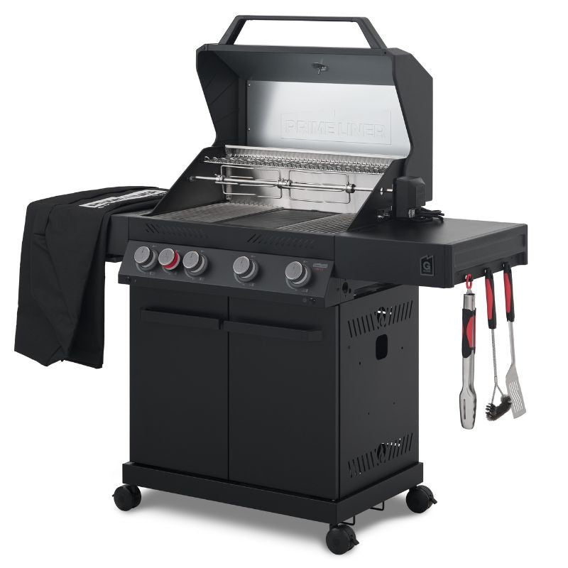Bull Prime Liner G4 4 Burner Gas BBQ Matte Steel 20kW Infrared LPG