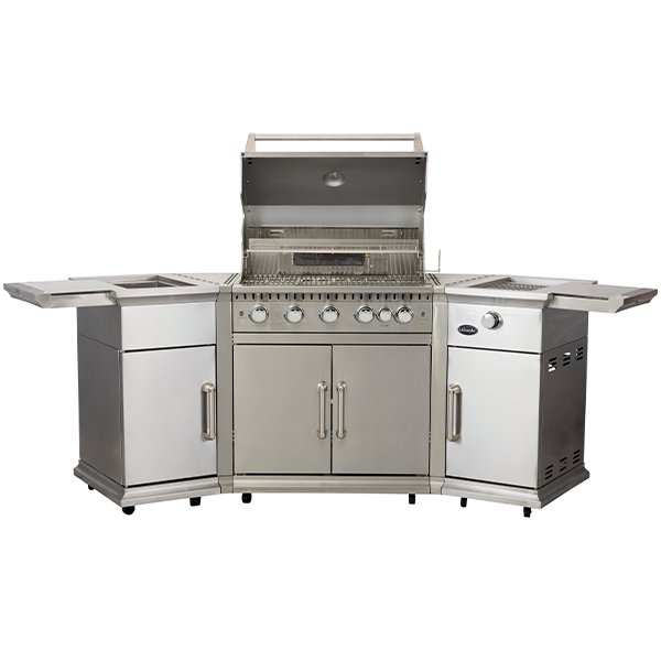 Lifestyle Bahama Island Gas BBQ 5 Burner Rotisserie Stainless Steel LFS680