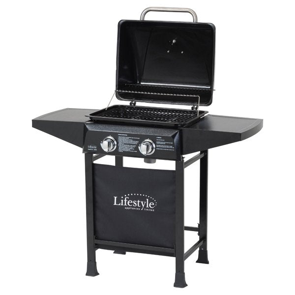 Lifestyle Cuba 2 Burner Gas BBQ Compact Patio Balcony Grill LFS687Q